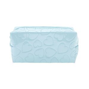 Pillow Shape Heart Makeup Bag Blue